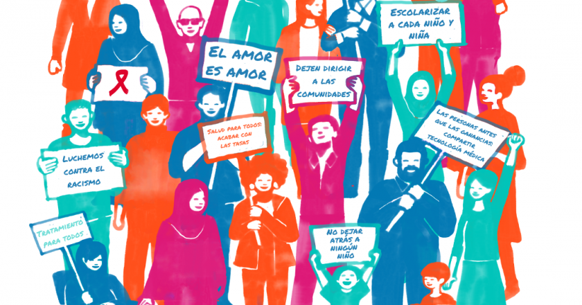 Imagen de la campaña de ONUSIDA para este 2022 derechos