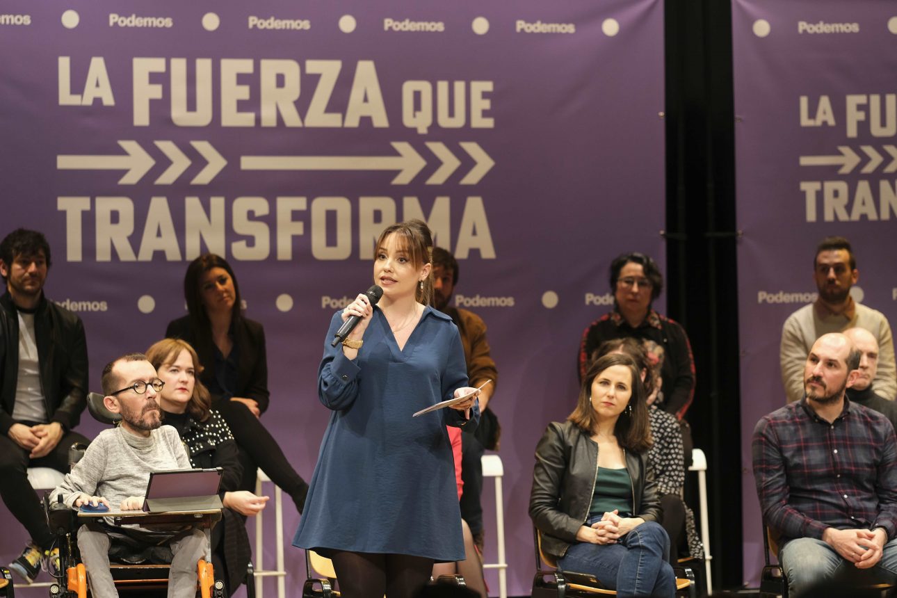 Maru Díaz en el acto 'La fuerza que transforma' | Foto: Podemos Aragón.