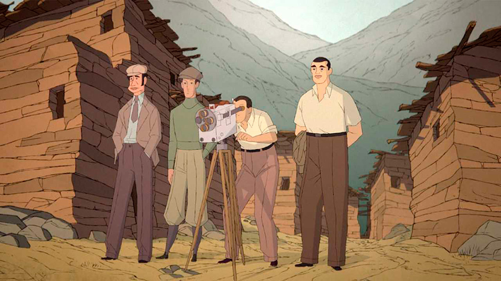 Fotograma de animación de la pelicula 'Buñuel en el laberinto de las tortugas' que se vera en las jornadas de memoria de armha