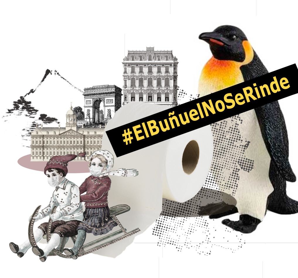 un colege con el hastag el buñuel se queda