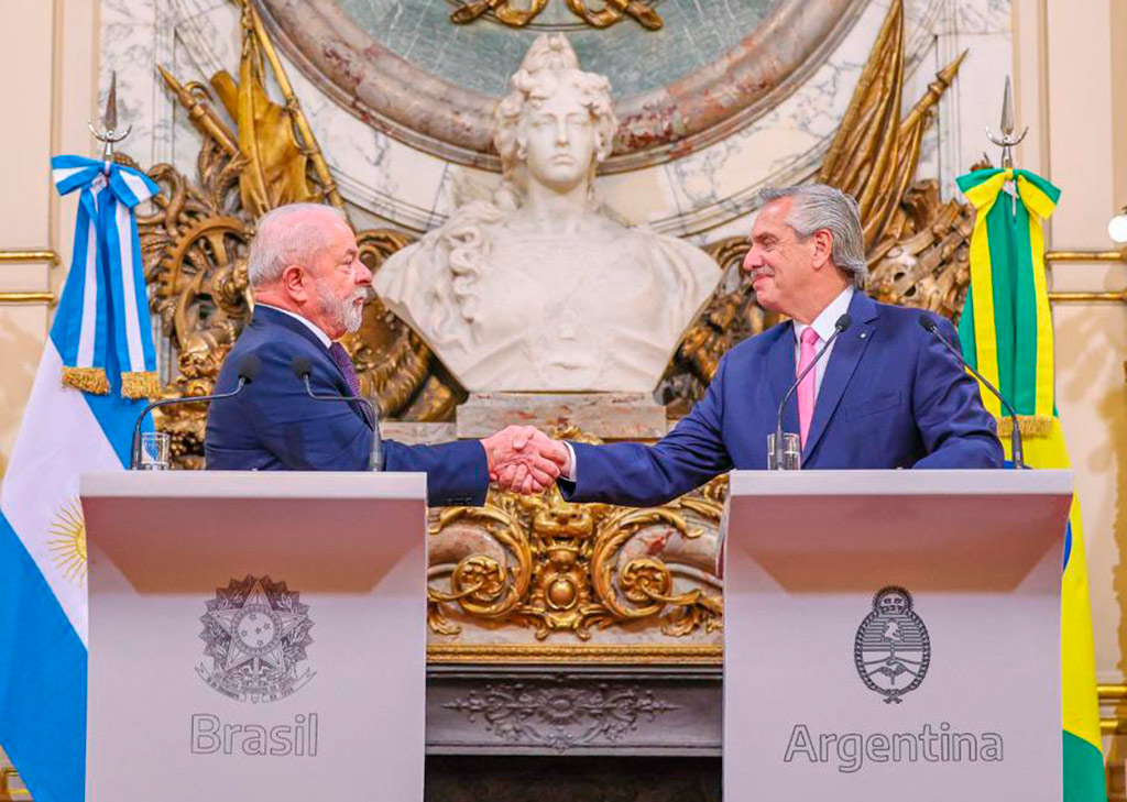 Alberto Fernández y Luiz Inácio Lula da Silva en São Paulo