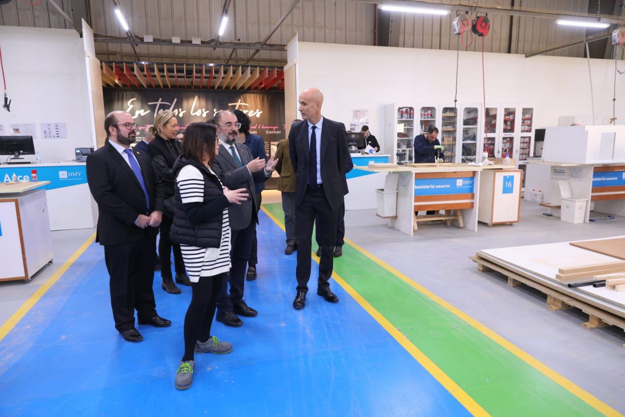 Visita del presidente de Aragón, Javier Lambán, a las instalaciones de Yudigar | Foto: DGA