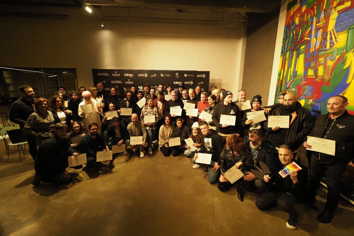 Participantes en los premios de la musica aragonesa 2023