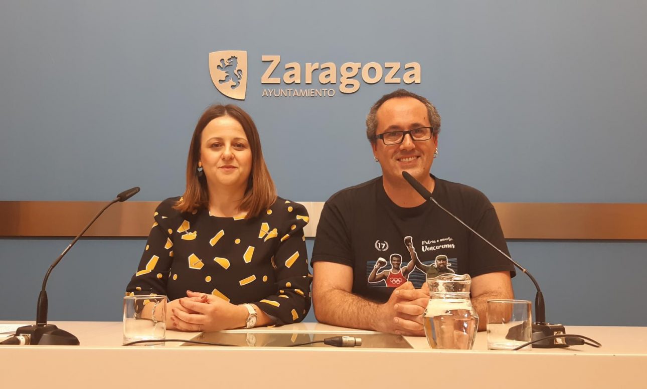 Elena Tomás y Alberto Cubero | Foto: Zaragoza en Común.