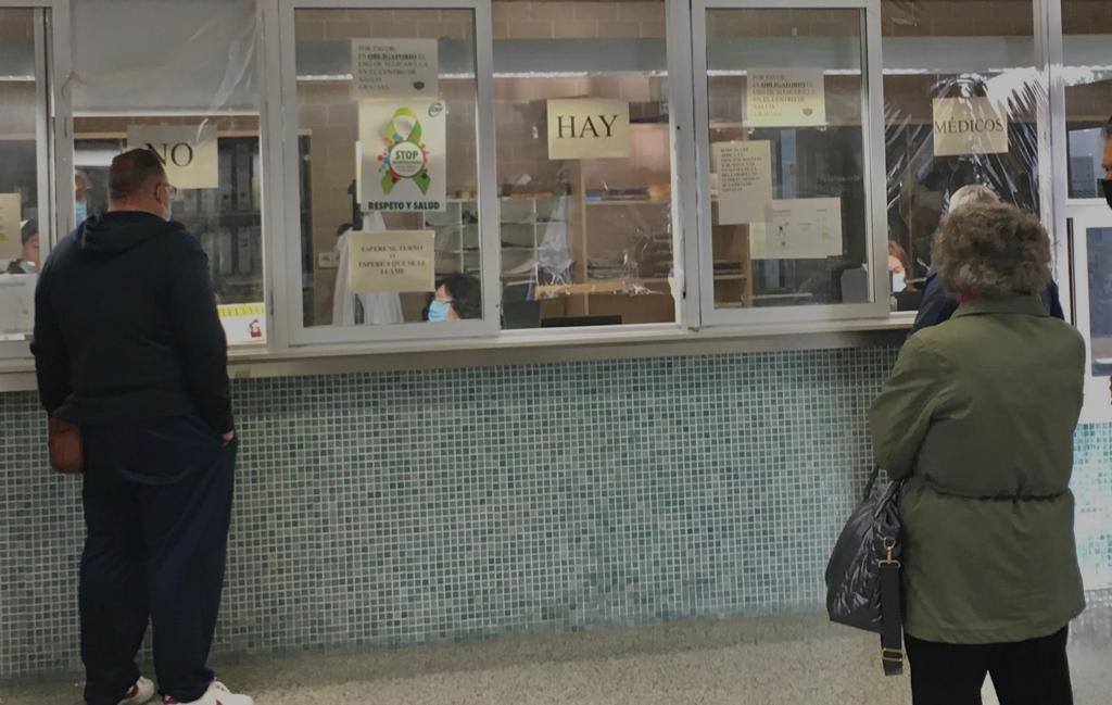 Centro de Salud de Exeya de este lunes | Foto: IU Aragón.