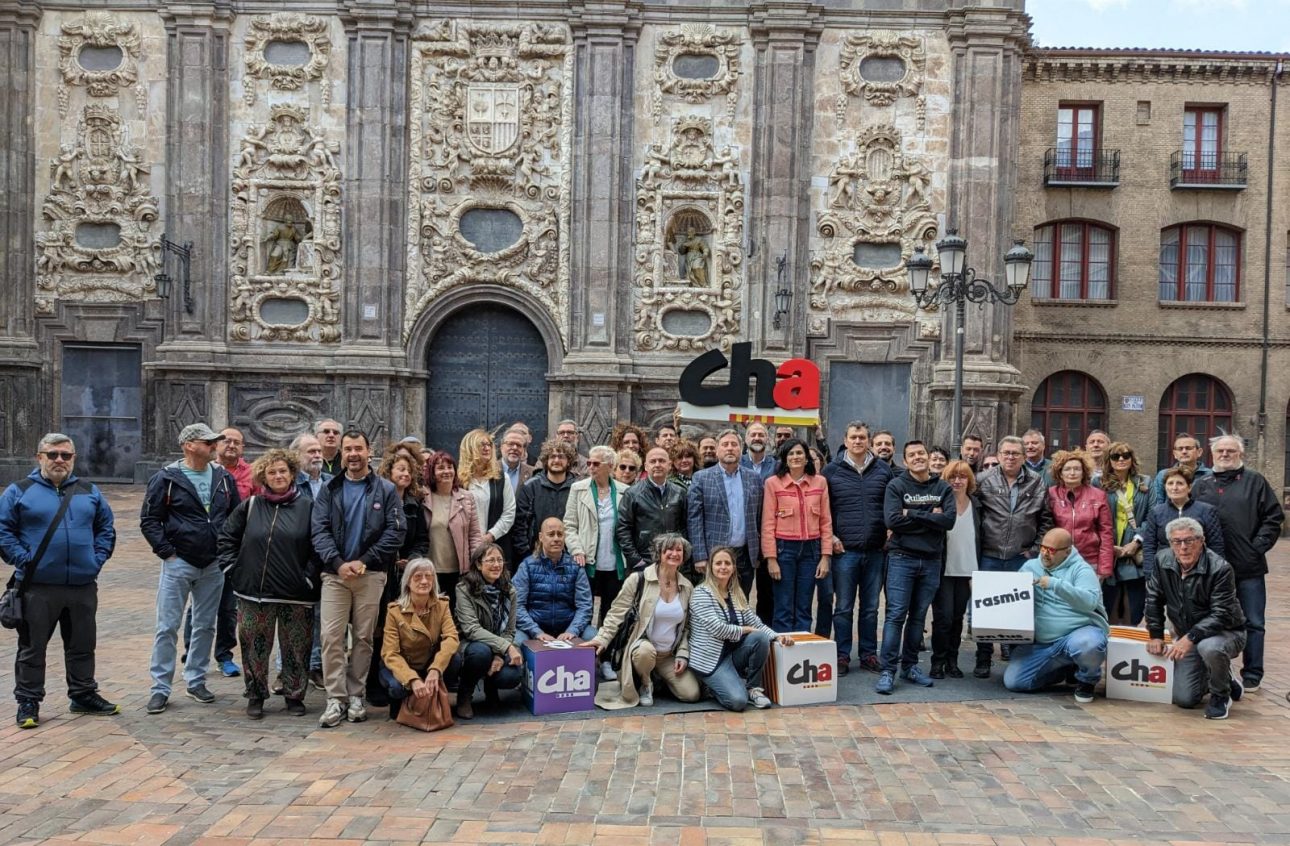 Presentación lista de CHA de Zaragoza para las elecciones de las Cortes de Aragón | Foto: CHA.