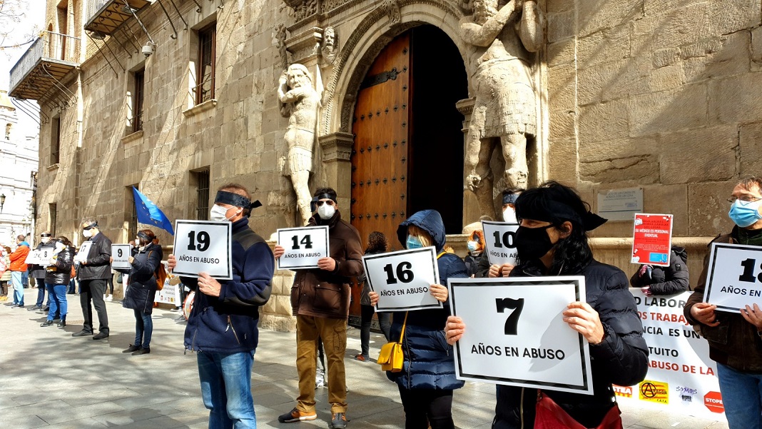 STEPA junto a 200 personas afectadas “por abuso de temporalidad” demandan al Gobierno de Aragón ante el TSJA