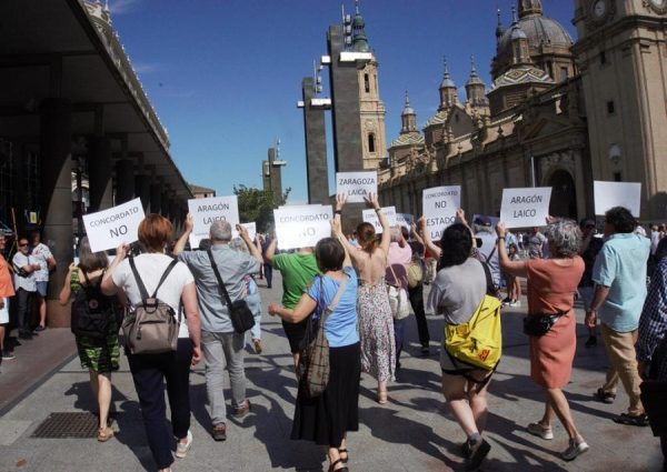 Protesta laica corpus cristi Zaragoza 2023 Foto Eva Ponz 4
