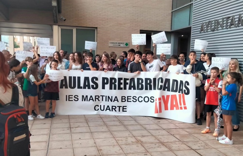 Podemos exige a la DGA “dignidad en el bachillerato en Cuarte de Huerva”