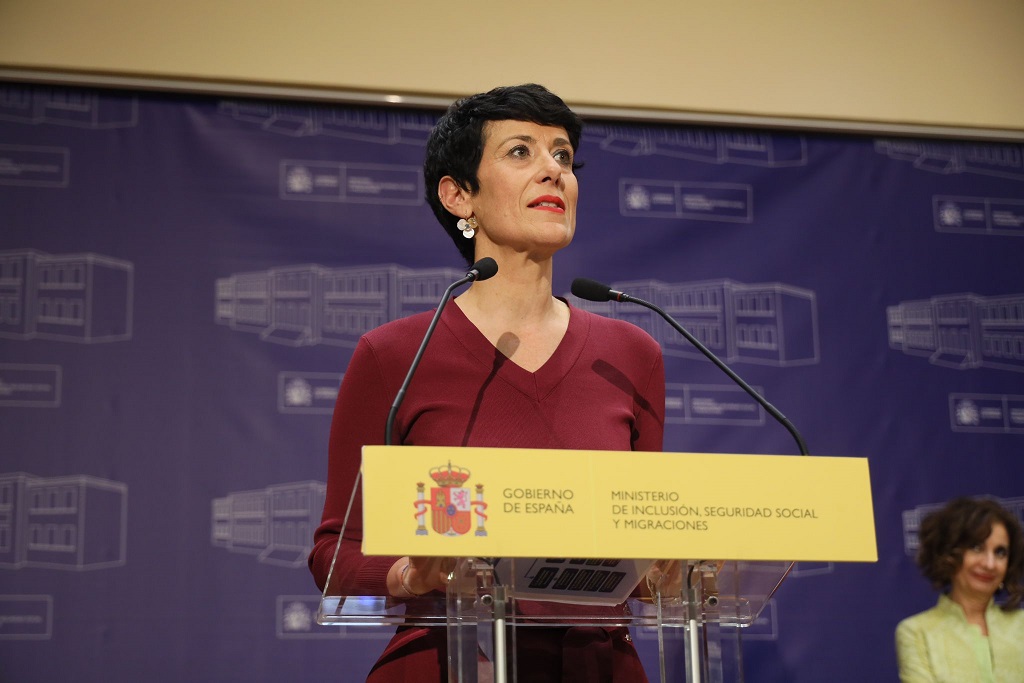 Elma Saiz ministra española de Inclusión, Seguridad Social y Migraciones