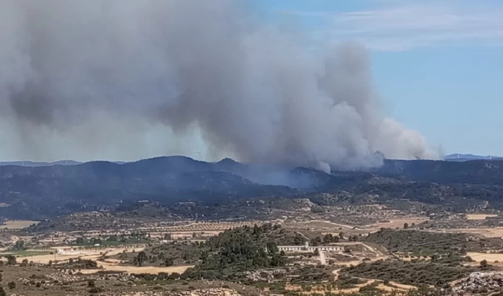 Estabilizado el incendio en Nonaspe, pero se mantiene la alerta amarilla por incendios en la zona suroriental del país