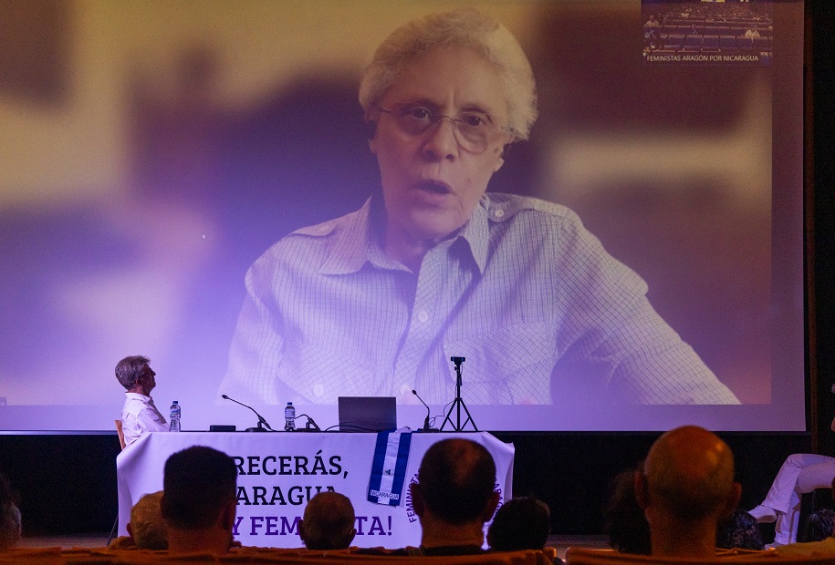 Entrevista en Zaragoza de Rocío Durán a Ana Margarita Vijil UNAMOS Feministas de Aragón por Nicaragua 4