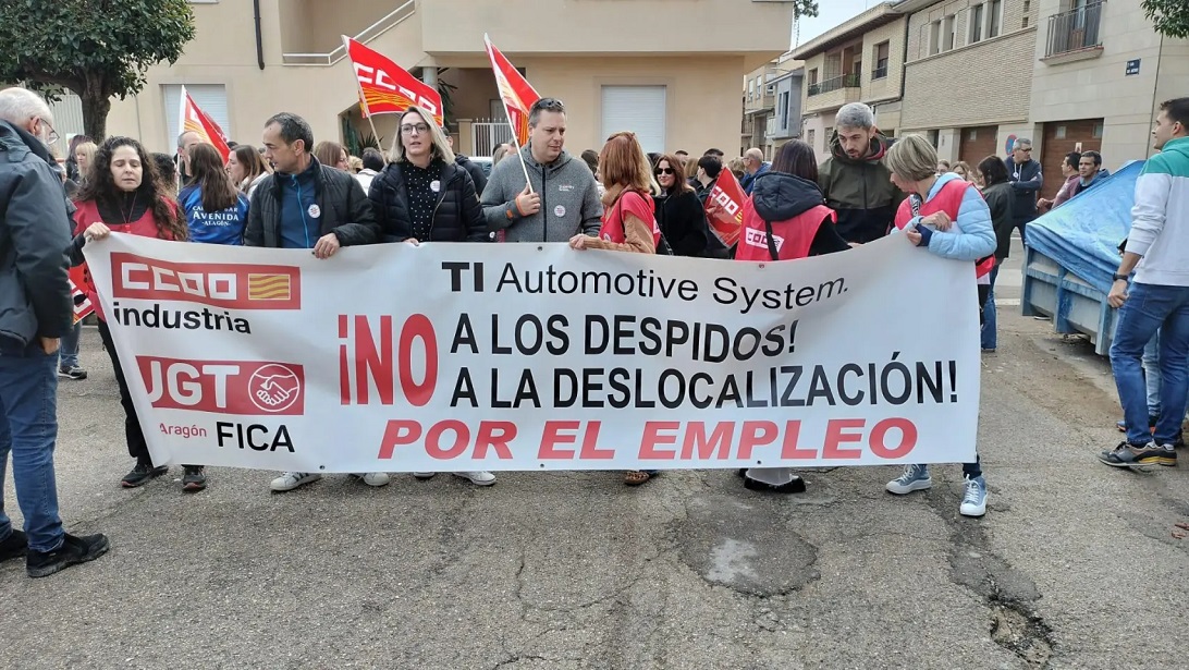 La dirección de Ti Automotive enrocada en ejecutar los 60 despidos