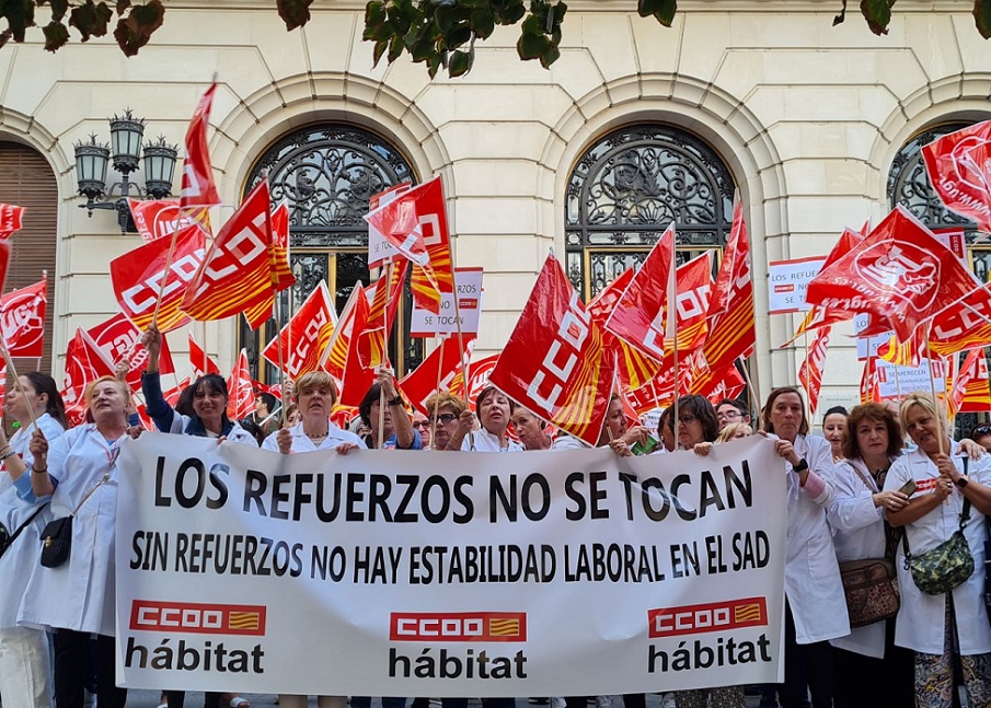 CCOO mantiene la huelga en el Servicio de Ayuda a Domicilio del Ayuntamiento de Zaragoza