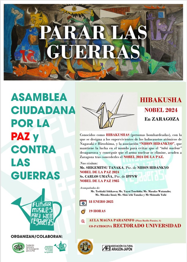 Construir la paz, detener las guerras, sensibilizar para un futuro: fundir misiles para crear regaderas