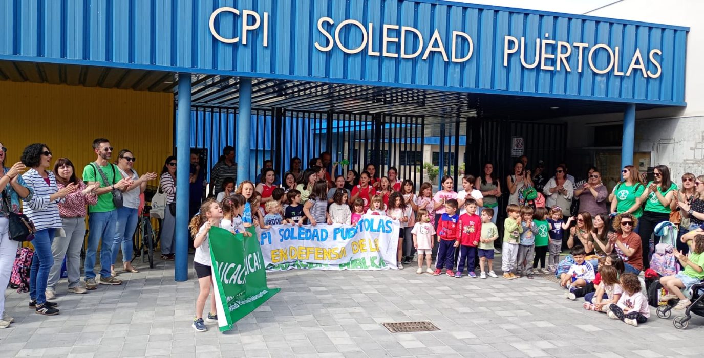 Encierro en el CPI Soledad Puértolas de Zaragoza | Foto: CGT
