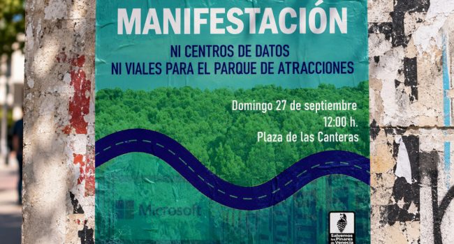 Mockup del cartel de la manifestación de este domingo convocada por Salvemos los Pinares de Venecia / AraInfo