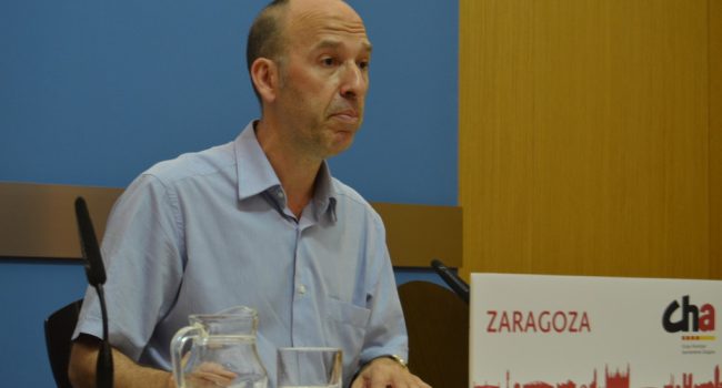 Carmelo Asensio, portavoz de CHA en el Ayuntamiento de Zaragoza. Foto: CHA.