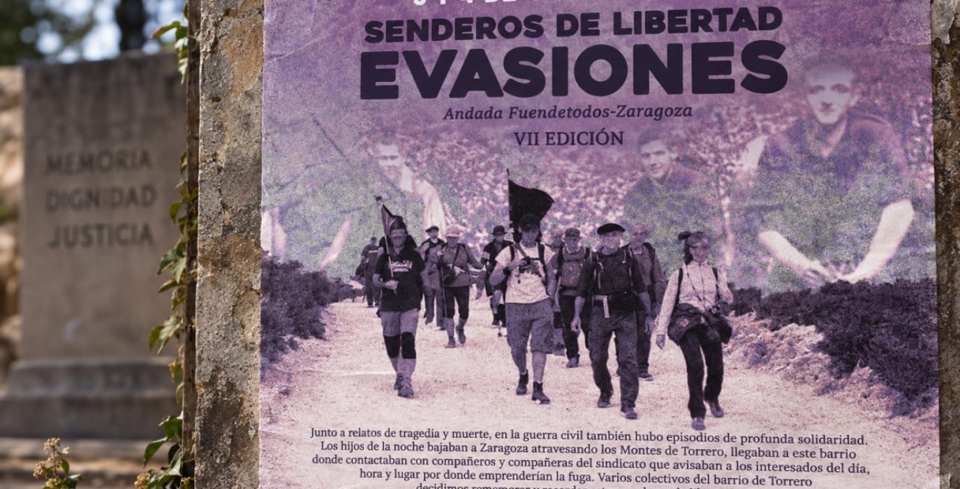 Mockup con el cartel de la VII edición de Evasiones - Senderos de Libertad / AraInfo