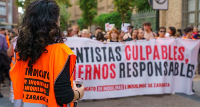 Foto: Sindicato de Inquilinas de Zaragoza