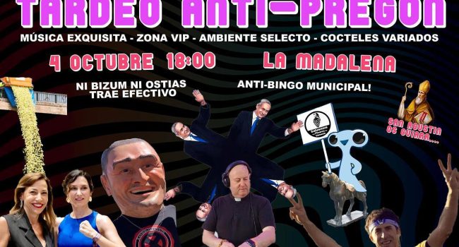 Cartel del anti-pregón de Radio Topo.