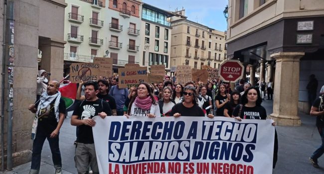 Cabecera de la marcha de Teruel | Foto: Pablo Rochela
