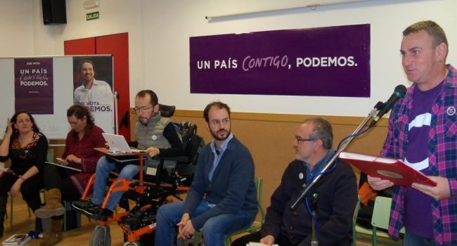 Pablo Echenique en el acto celebrado en Fraga.