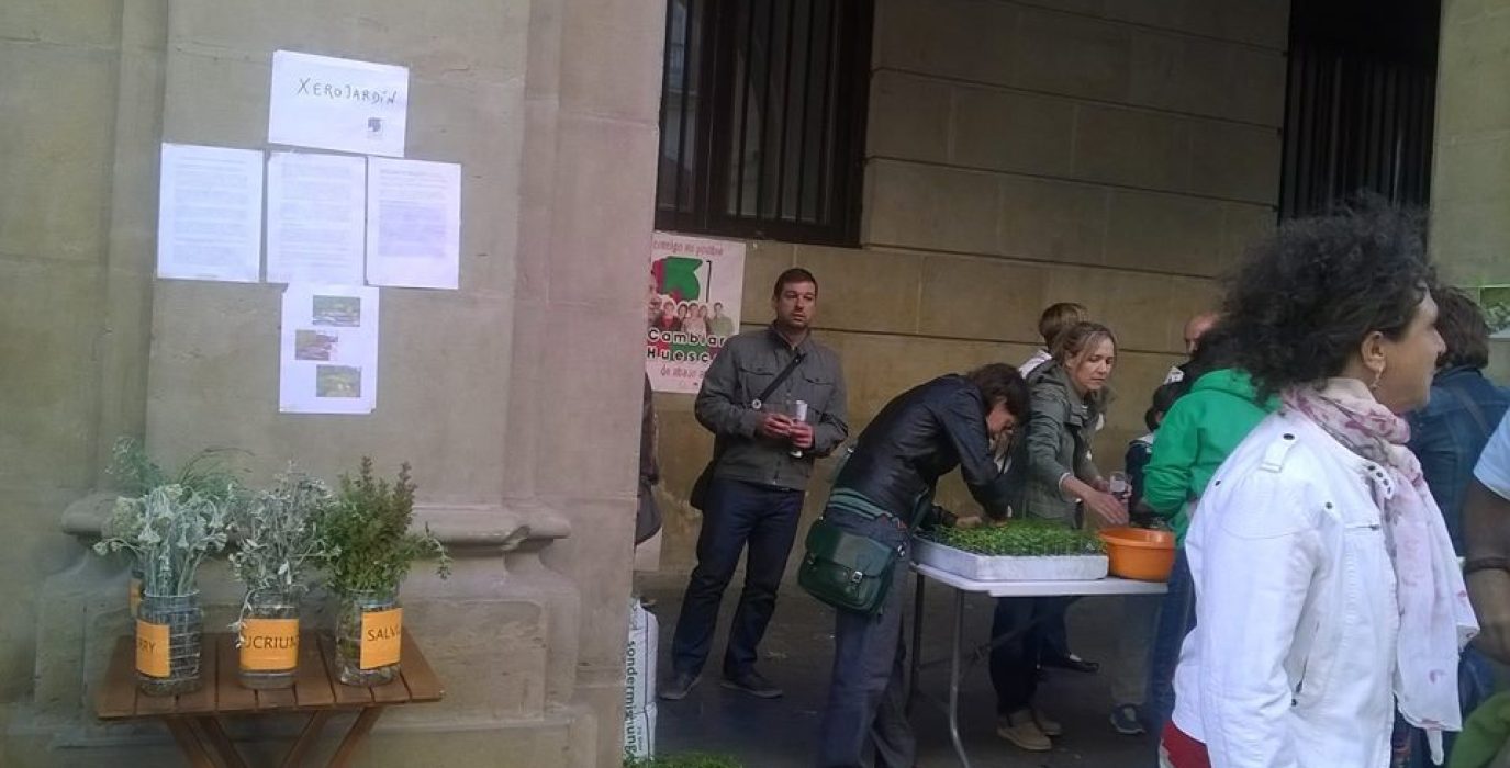 Imagen de archivo de otra reivindicación ecológica de Cambiar Huesca.