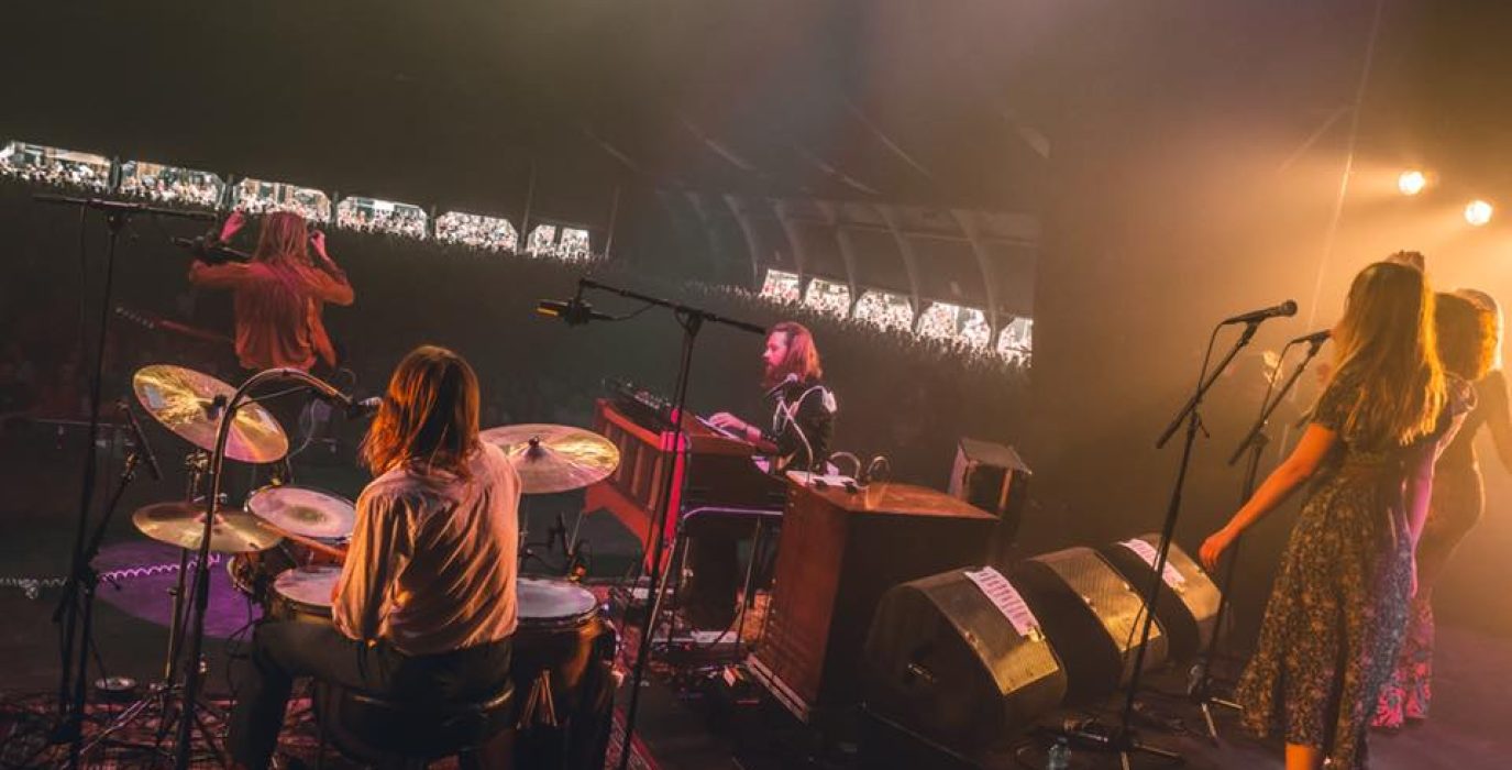 La banda holandesa DeWolff en unos de sus conciertos.
