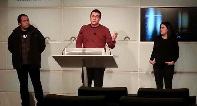 Imagen de la rueda de prensa de la CUP. Foto: @cupnacional