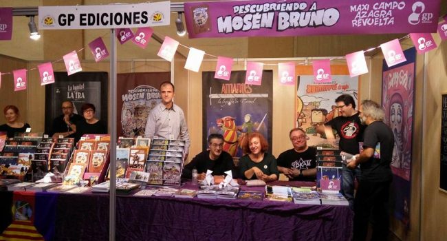GP Ediciones en la Feria del Libro de Monzón. Foto: GP Ediciones