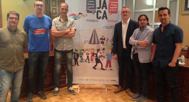 Presentación del I Salón del Cómic Hispano Francés en Jaca.
