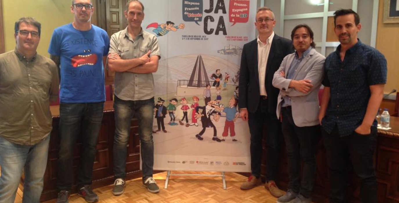 Presentación del I Salón del Cómic Hispano Francés en Jaca.