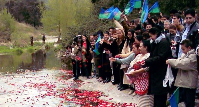 Flores en el río en una imagen de 2002 | Foto: Unión Romaní