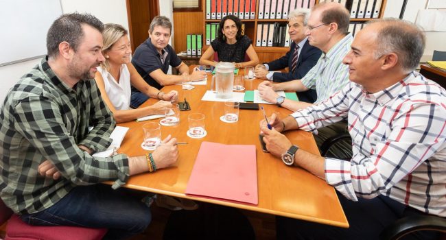 Un momento de la reunión.