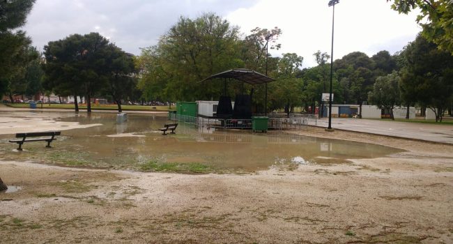 El consejero Alberto Cubero ha publicado esta foto del estado del parque Tío Jorge, en las redes sociales.
