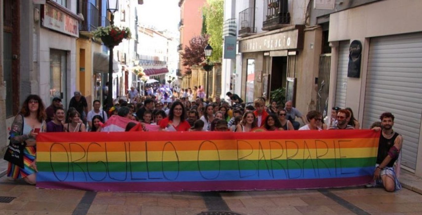 Manifestación del Orgullo en Uesca del pasado año | Foto: Asociación 28J