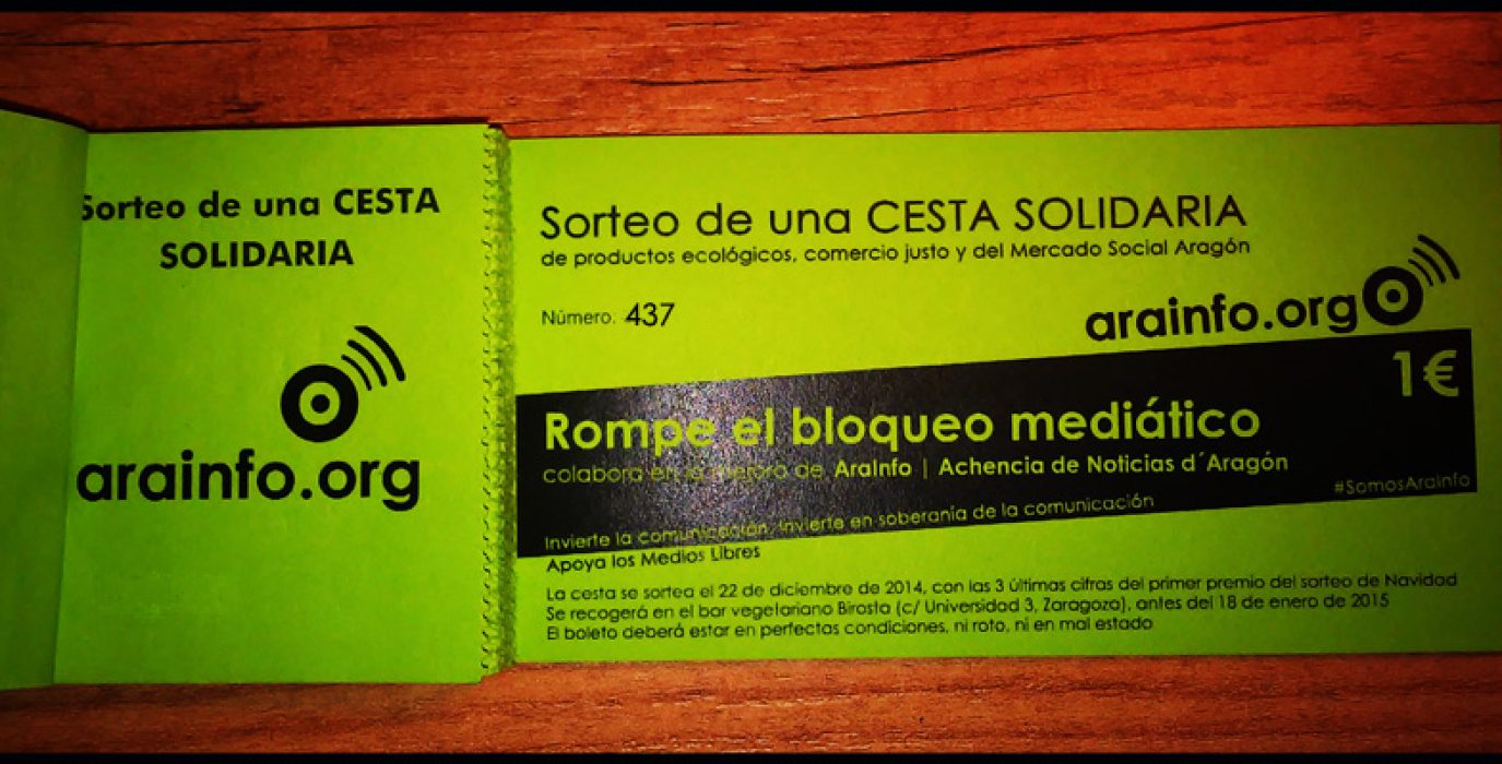 El boleto 437, el ganador de la cesta de AraInfo.