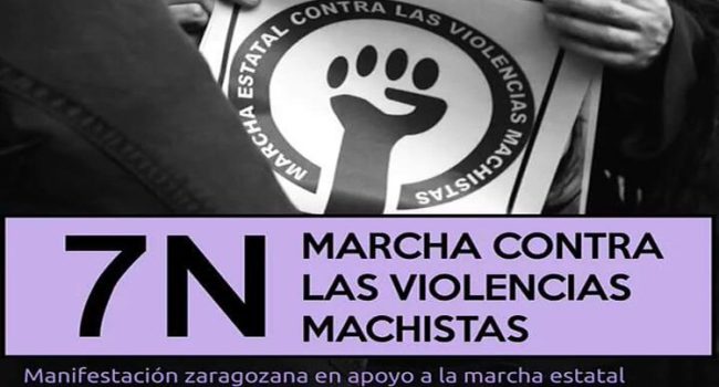 En Zaragoza se celebrará una concentración de apoyo a la marcha estatal.