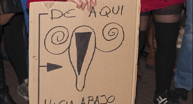 Imagen del 8 de marzo en Zaragoza. Foto. Diego Díaz (AraInfo)