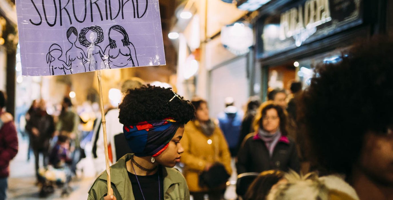 Imagen de archivo de una manifestación feminista en Teruel | Foto: Asamblea 8M Teruel