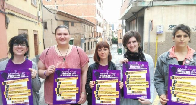 Presentación del Protocolo Contra Agresiones Machistas del 8M Teruel en 2018. Foto: 8M Teruel
