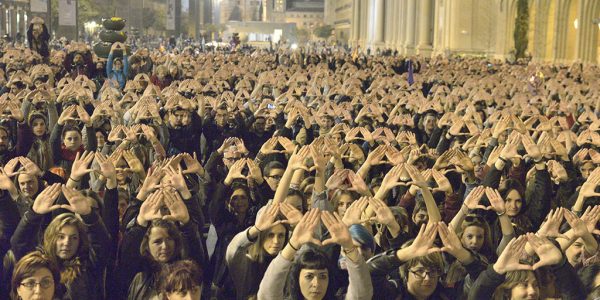 8 de Marzo en Zaragoza de 2017. Foto: Pablo Ibáñez (AraInfo)