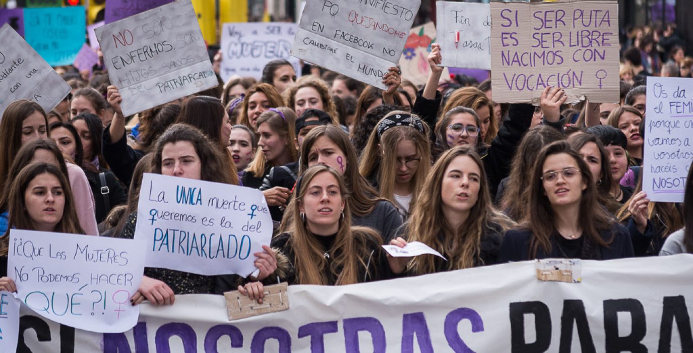 Manifestación estudiantil del pasado 8 de marzo. Foto: Pablo Ibáñez.