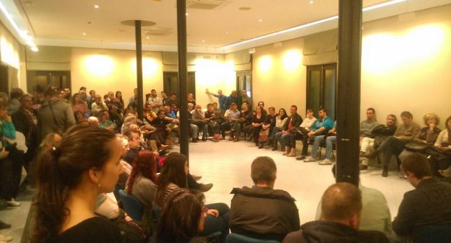 Imagen de la primera asamblea de Somo Zuera. Foto: @SomosZuera