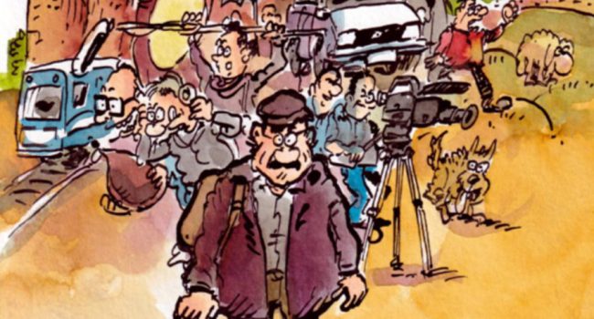 Extracto del cómic "¿A dónde vas Labordeta?".
