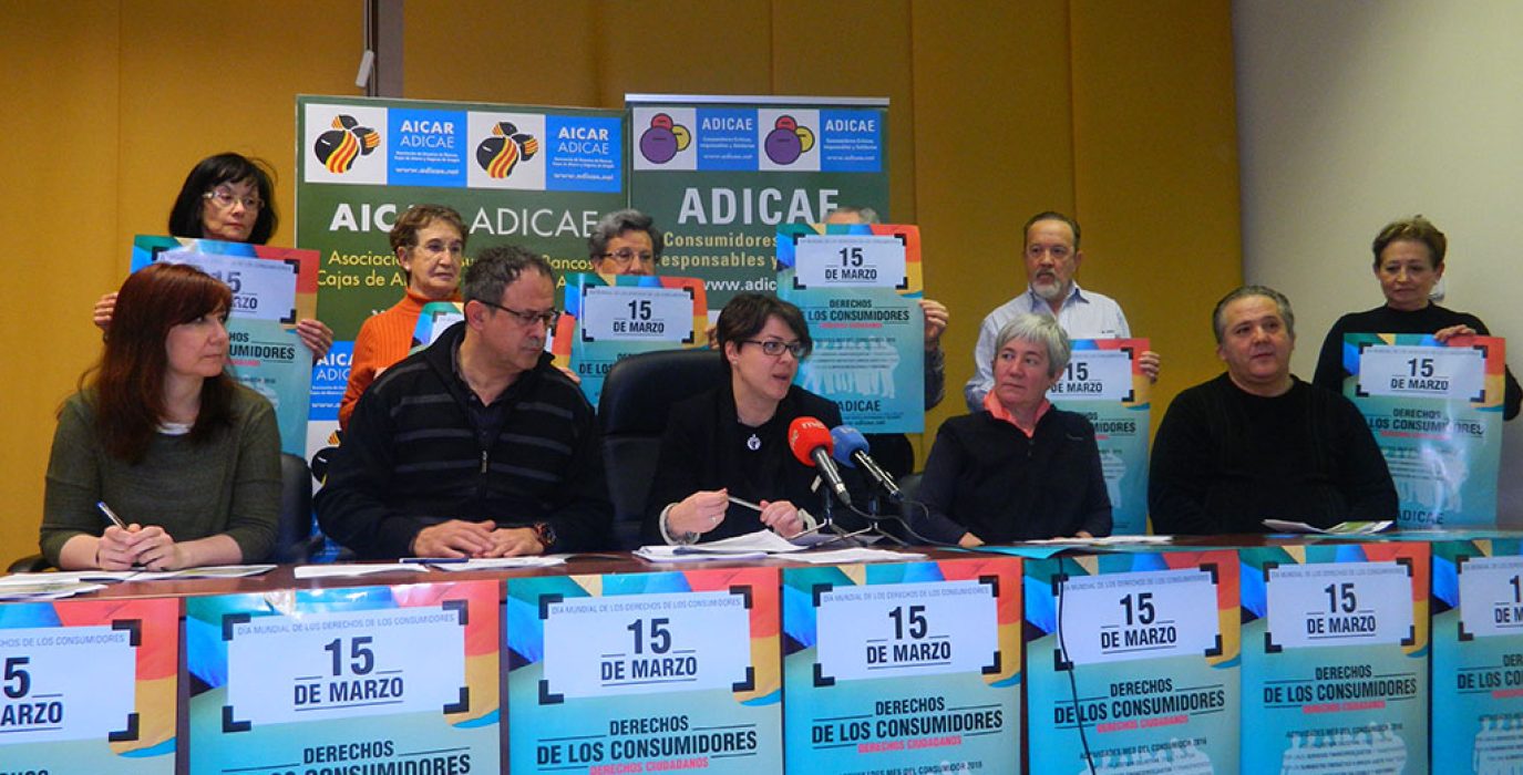 Presentación del manifiesto de ADICAE.
