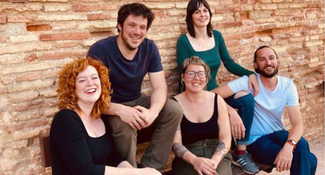 Rosana Sanz, Juan Laborda, Laura Aguado, Irene Bendito y Pedro Pleguezuelos, forman la Agrupación de Electores de Mozota | Foto: AEM