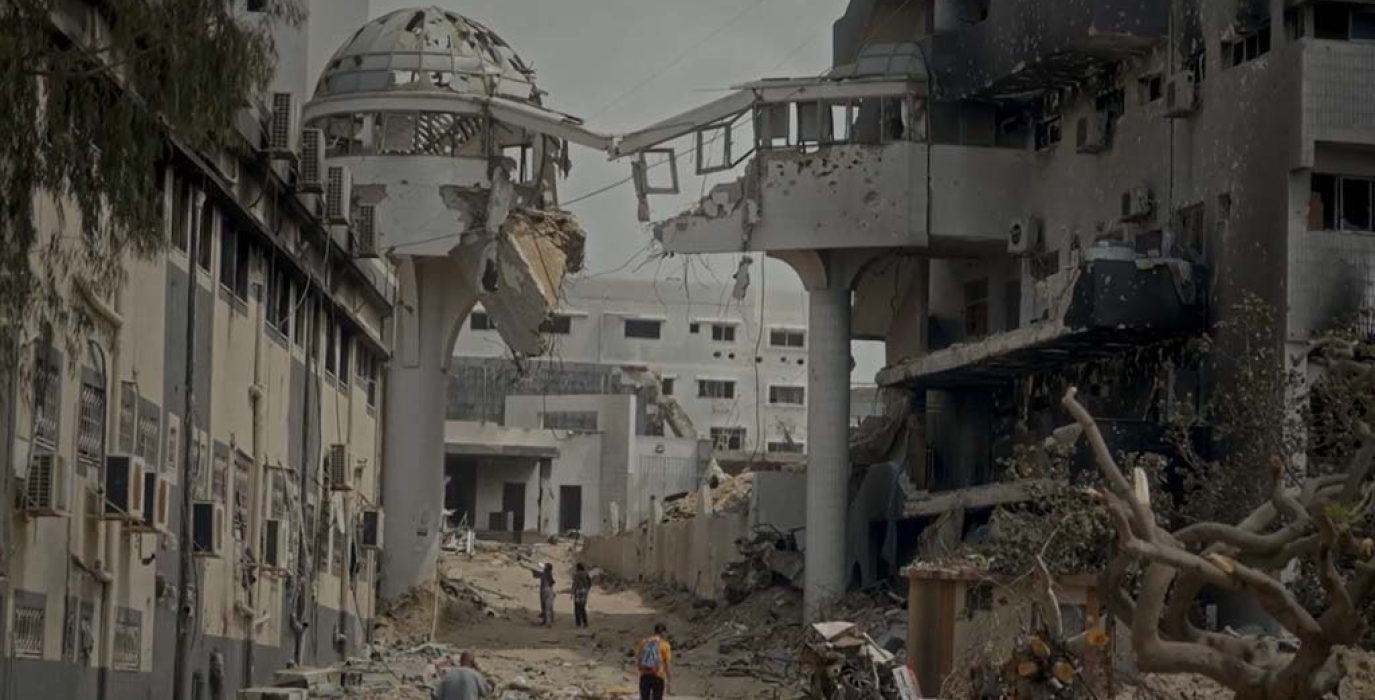 Instantánea de la destrucción en el Hospital Al-Shifa. | Foto: Al Jazeera