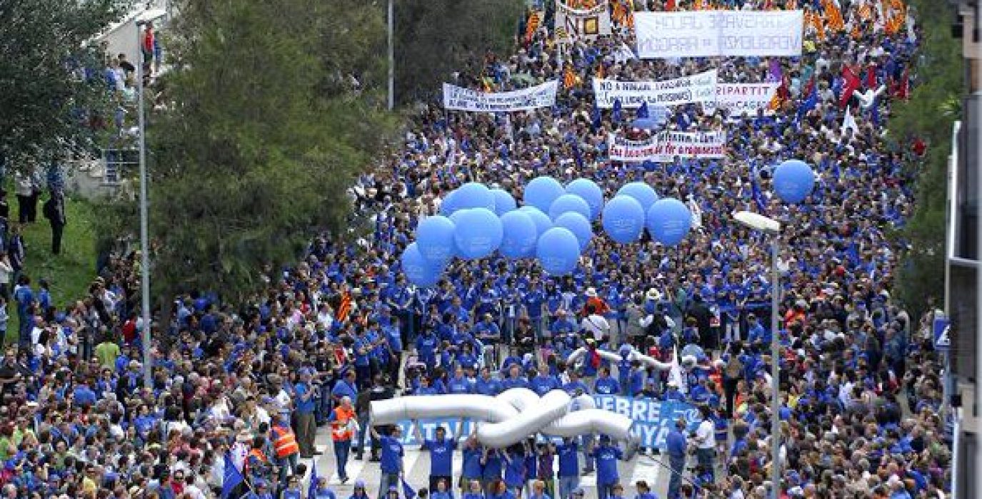 Manifestación celebrada en Amposta en 2008. Foto: @Coagret